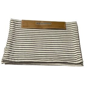 Bar Harbor Blue & White Set Of 6 Placemats 100% Thick Woven Cotton Coastal Style